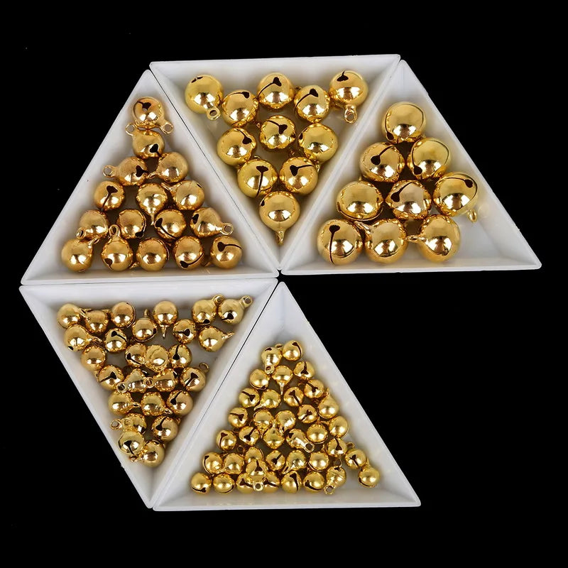 Gold Copper Loose Beads Small Jingle Bells