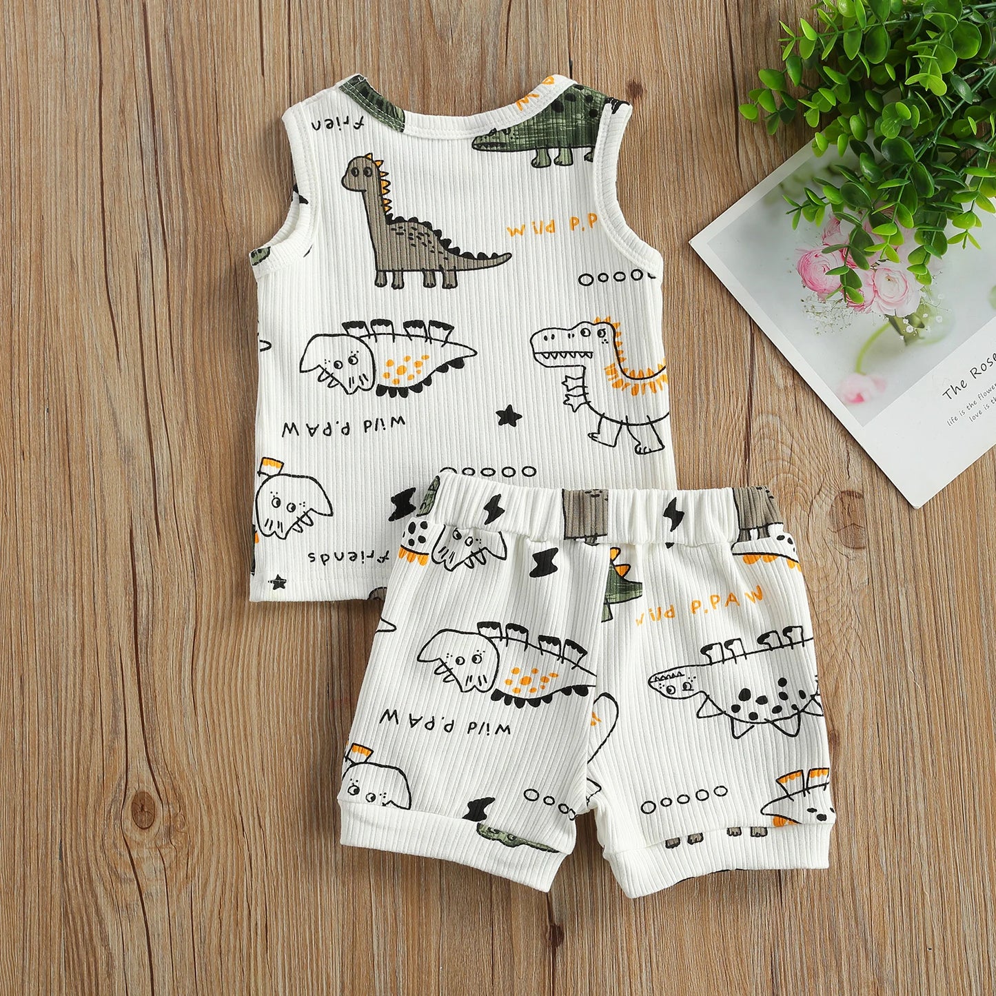 2Pcs 0-24M Newborn Infant Baby Boy Summer Clothing Set