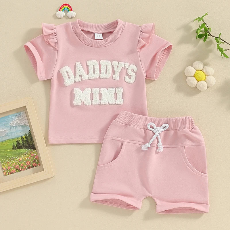 0-3Y Toddler Baby Girl Summer Short Clothing Set
