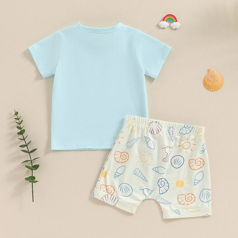 3M-3Y Summer Baby Boy Beach Clothing Set