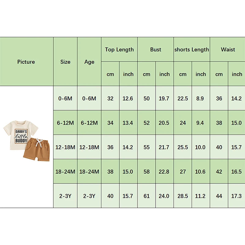 Toddler Baby Boy Summer Clothing Set