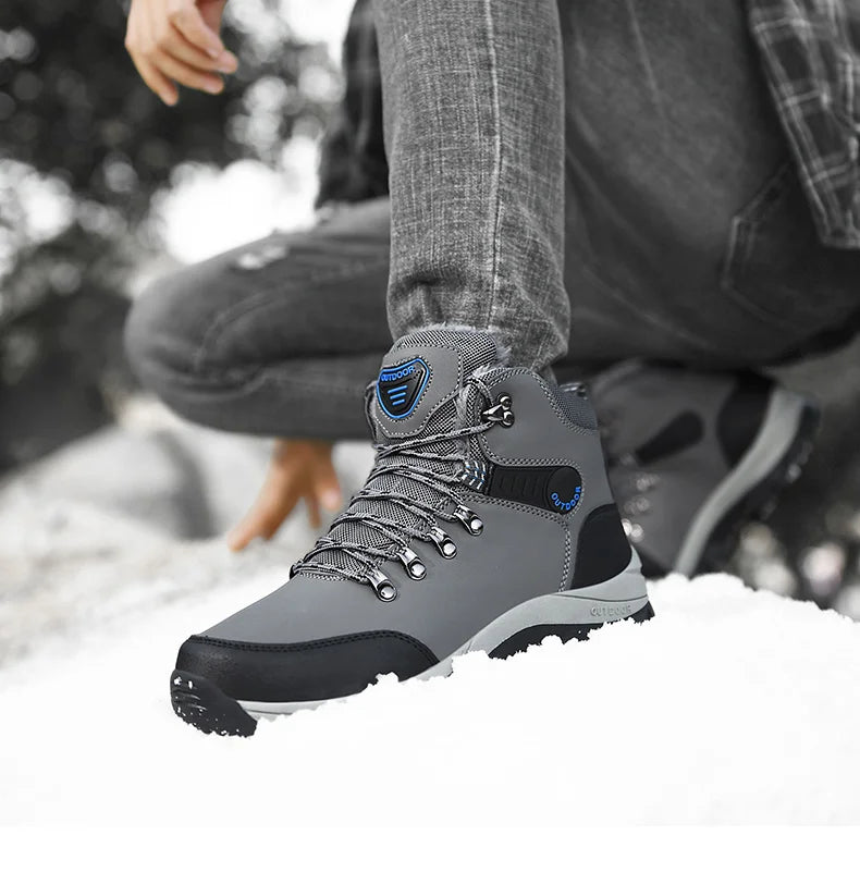 Men's Pu Leather Waterproof Sneakers