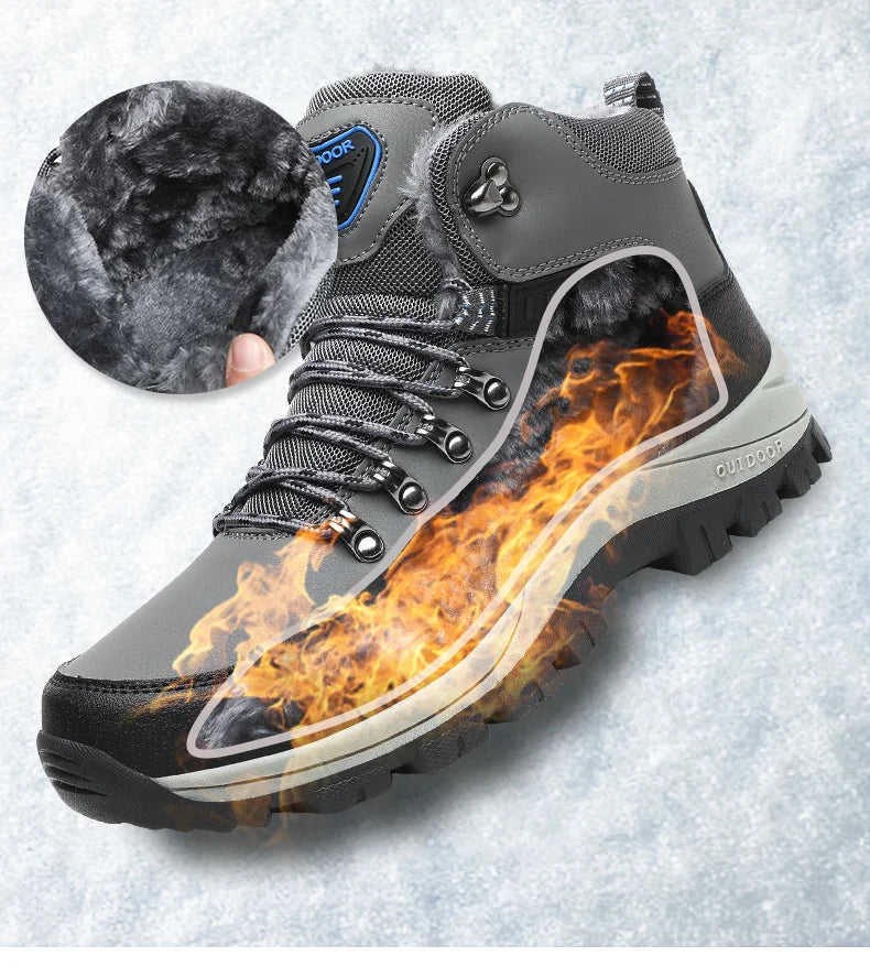 Men's Pu Leather Waterproof Sneakers