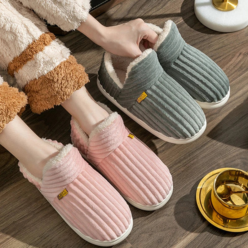Women Winter Indoor Fluffy Warm Fuzzy Slippers