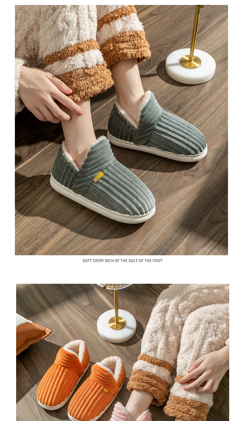 Women Winter Indoor Fluffy Warm Fuzzy Slippers