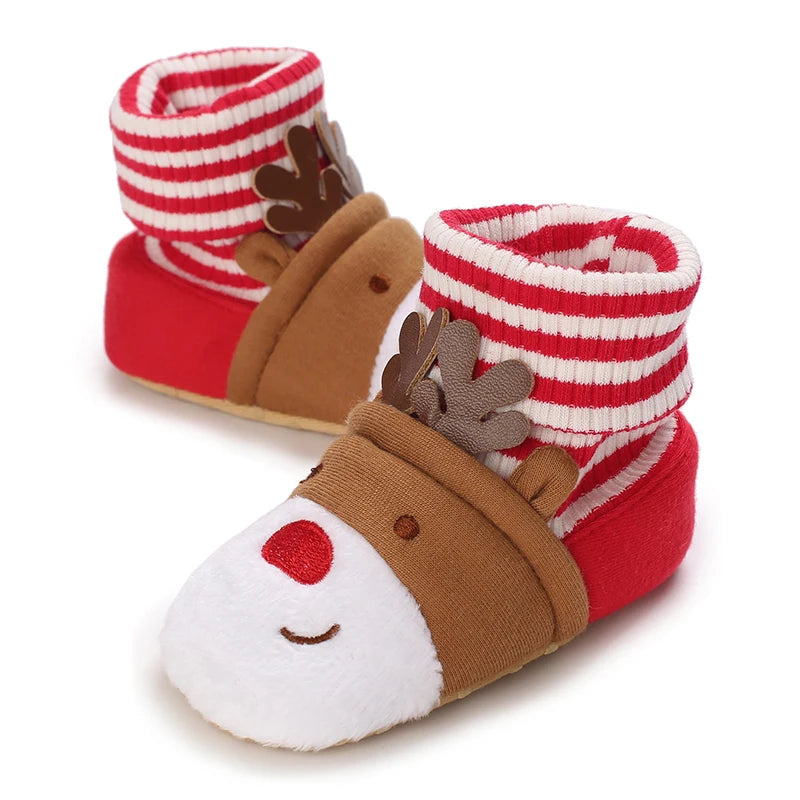 0-18M Newborn Baby Boy Cotton Non-slip Floor Socks Shoes