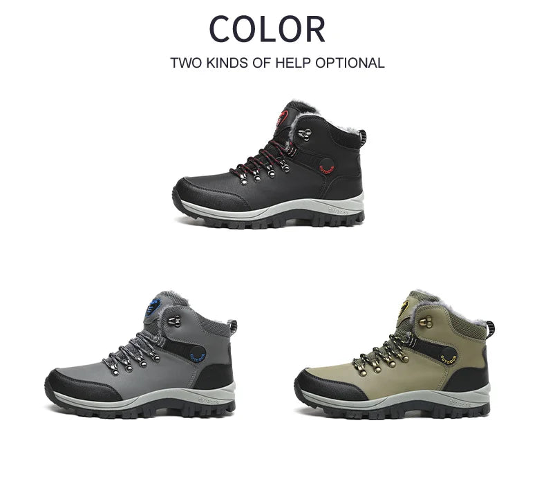 Men's Pu Leather Waterproof Sneakers