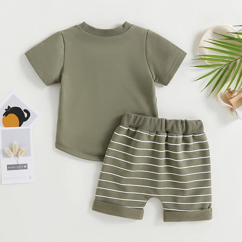 0-4Years 2Pcs Baby Boy Summer Clothing Set