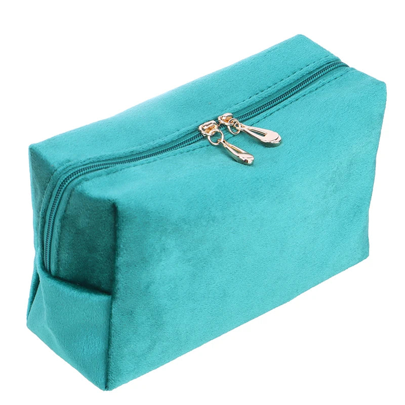 1 Pc Velvet Women Cosmetic Bag Travel