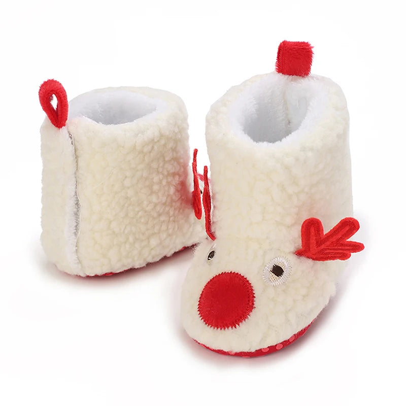 0-18M Newborn Baby Boys Fleece Winter Booties