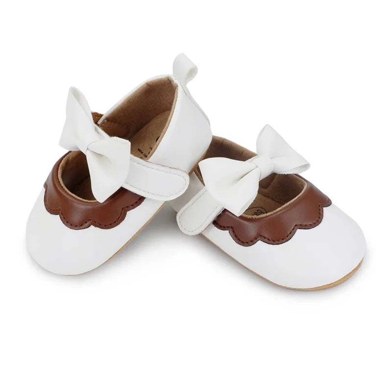 0-18M Baby Girl Soft PU Leather Shoes