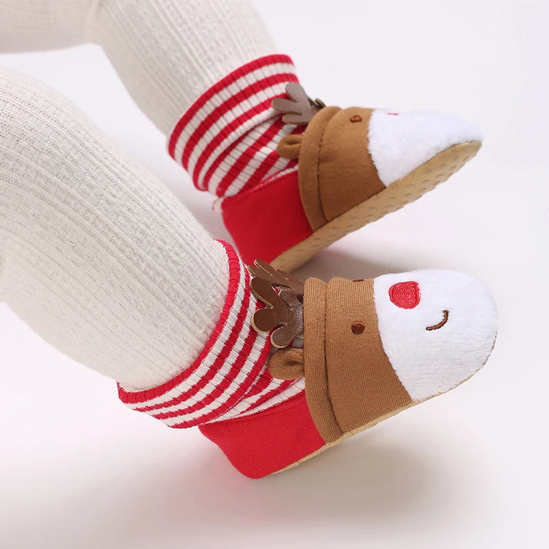 0-18M Newborn Baby Boy Cotton Non-slip Floor Socks Shoes