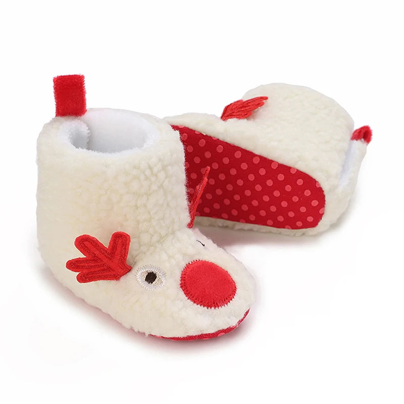 0-18M Newborn Baby Boys Fleece Winter Booties