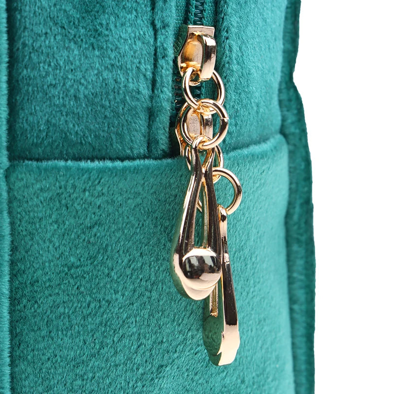 1 Pc Velvet Women Cosmetic Bag Travel