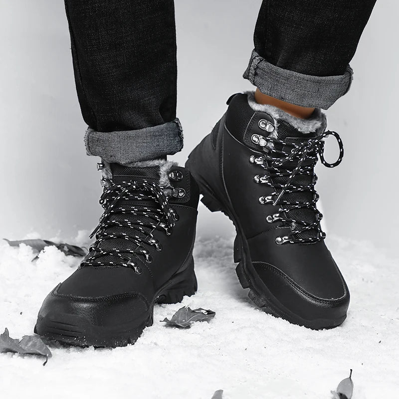 Men's Pu Leather Waterproof Sneakers