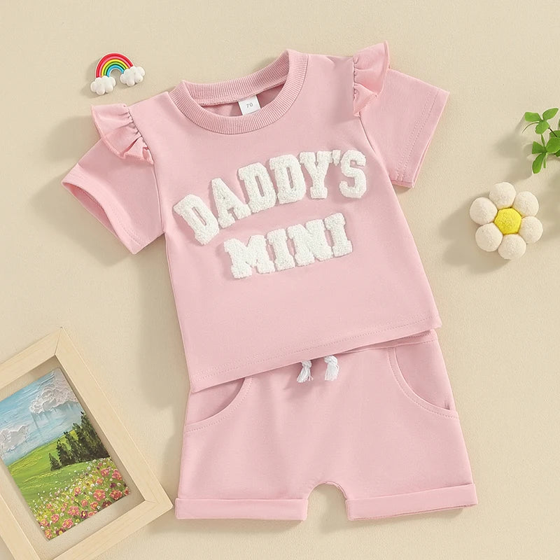 0-3Y Toddler Baby Girl Summer Short Clothing Set