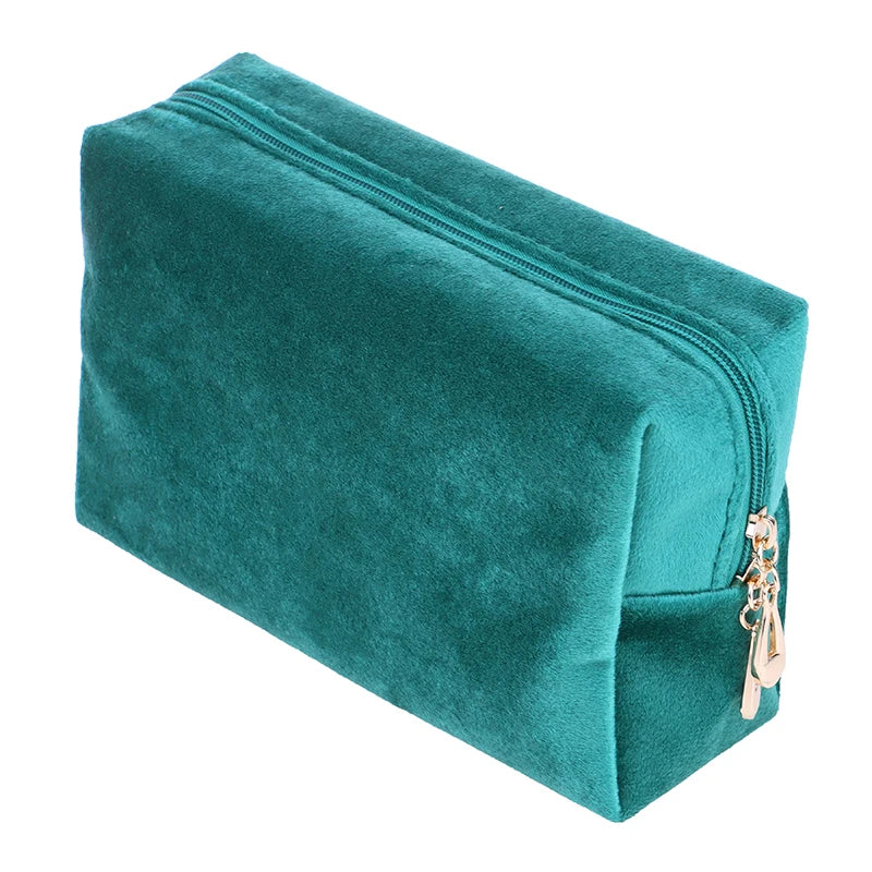 1 Pc Velvet Women Cosmetic Bag Travel
