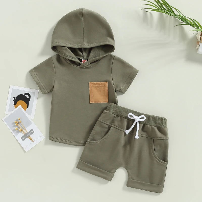 0-3Years Summer Baby Boy Short Sleeve Clothing Set
