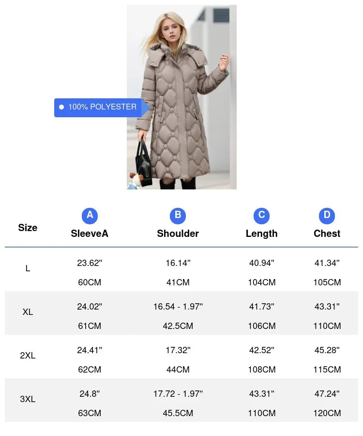 Womens Winter Coat Parka For Women Down Jacket Warm