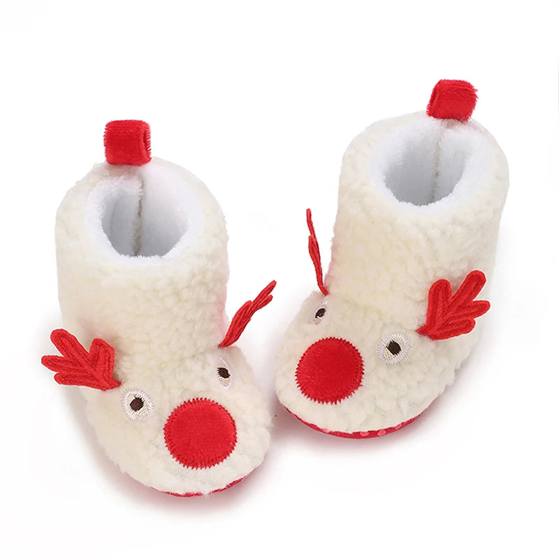 0-18M Newborn Baby Boys Fleece Winter Booties
