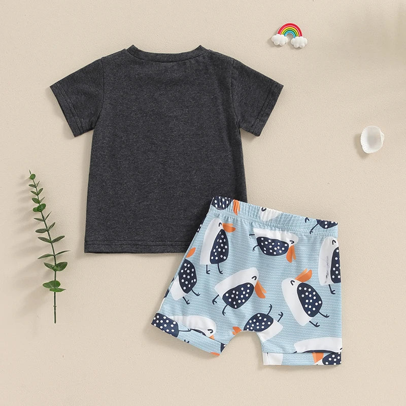 3M-3Y Summer Baby Boy Beach Clothing Set