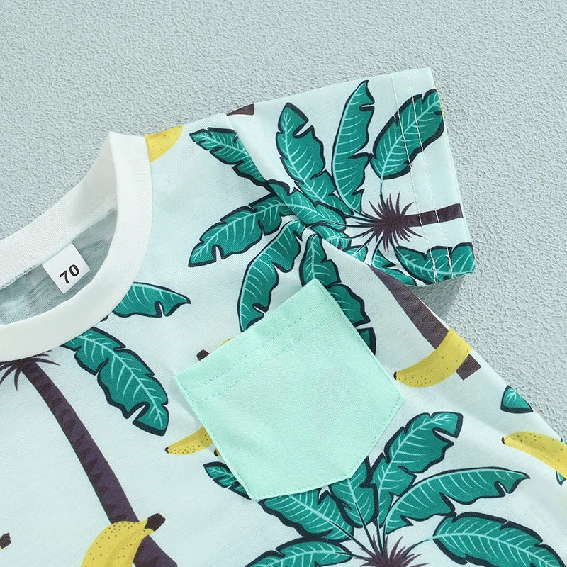 0-3Years 2Pcs Baby Boy Summer Clothing Set