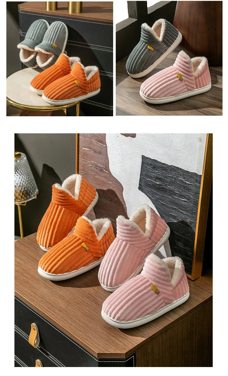 Women Winter Indoor Fluffy Warm Fuzzy Slippers