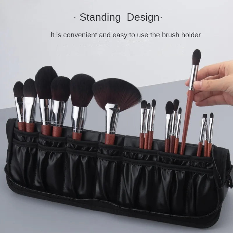 Foldable Makeup Brush Bag