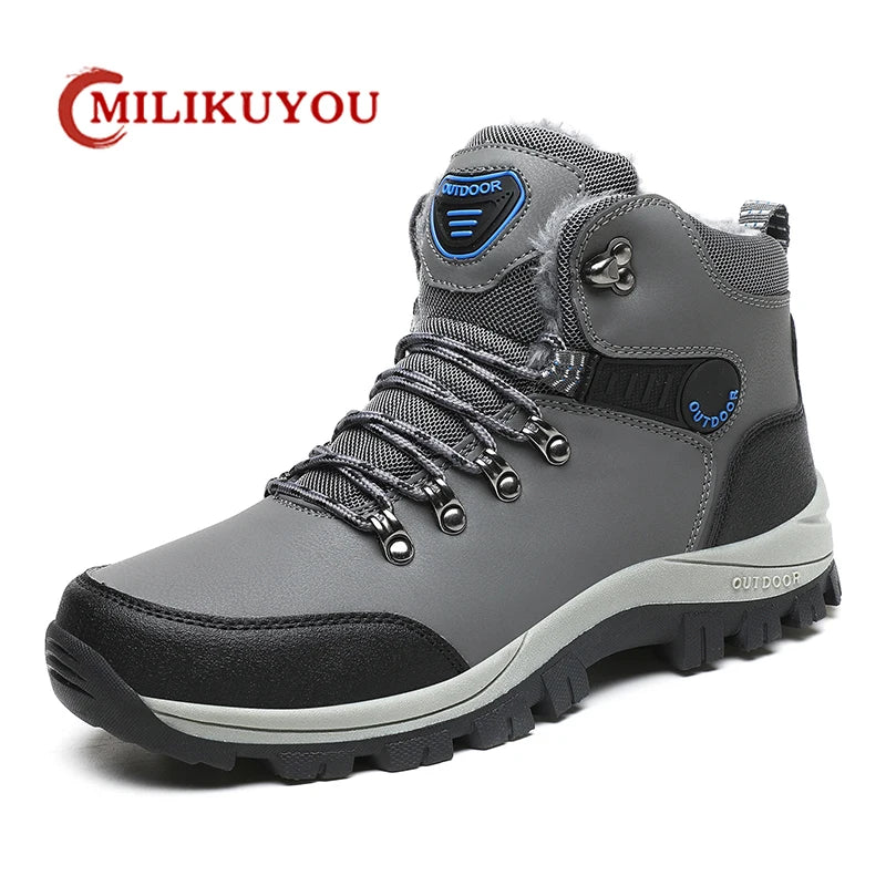 Men's Pu Leather Waterproof Sneakers