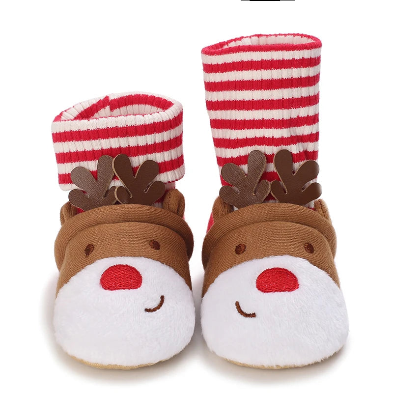 0-18M Newborn Baby Boy Cotton Non-slip Floor Socks Shoes