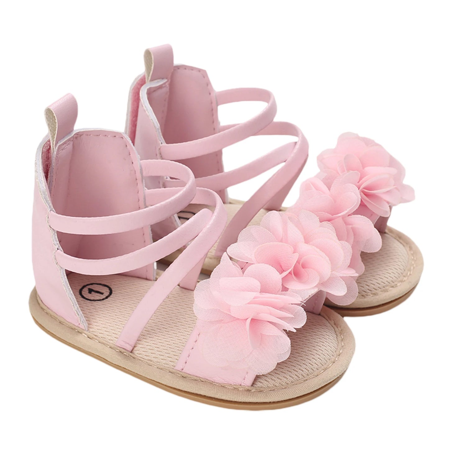 0-18M Infant Baby Girls Soft Sole Non-Slip Sandals