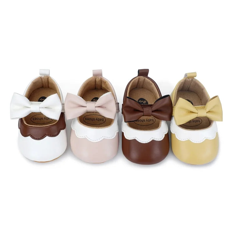 0-18M Baby Girl Soft PU Leather Shoes