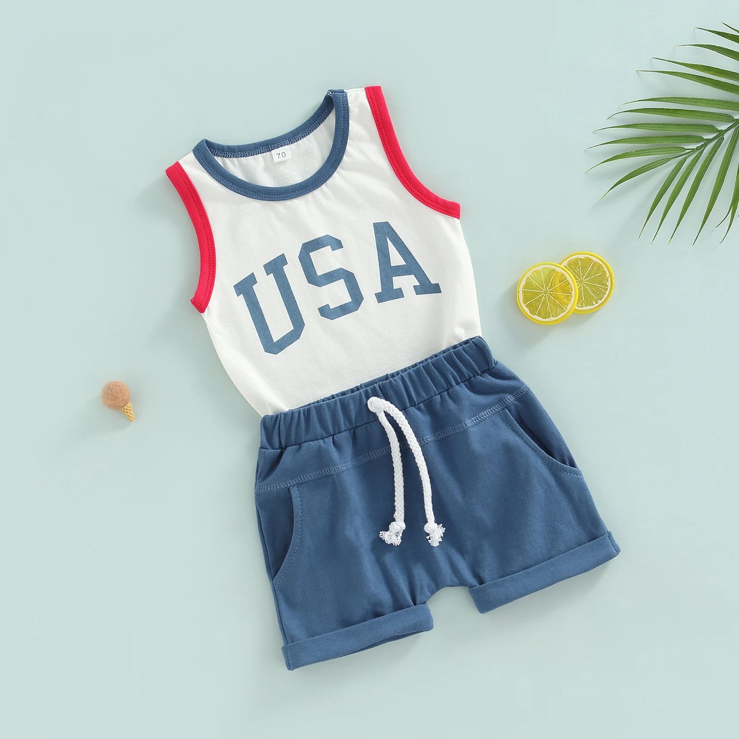 0-24M Baby Boys Girl Summer Outfit Set