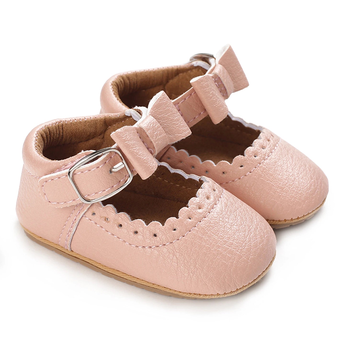 0-18M Infant Baby Girl Soft-Sole Shoes