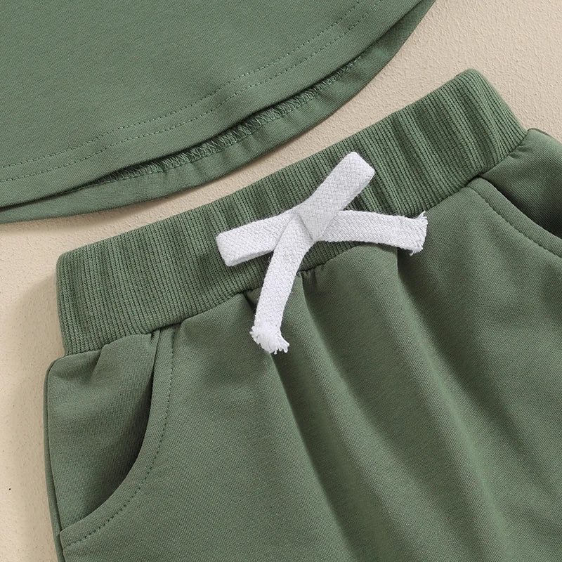 2PCS Baby Boy Short Sleeve Clothing Set