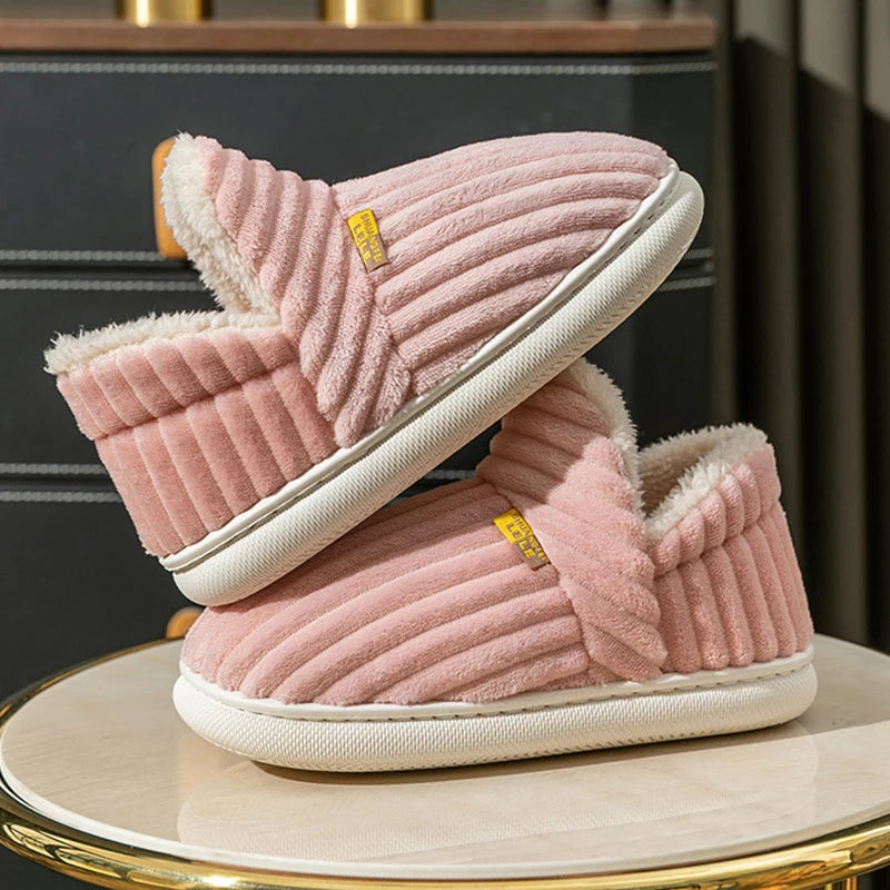 Women Winter Indoor Fluffy Warm Fuzzy Slippers