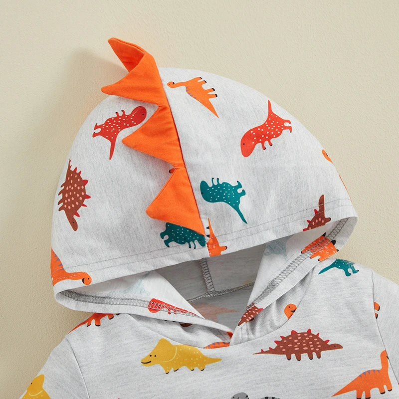 1-6Y Summer Kids Boy Cartoon Print Clothing Set