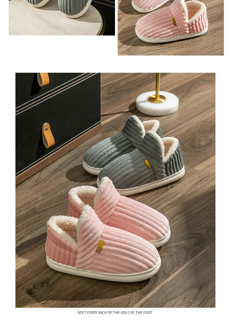 Women Winter Indoor Fluffy Warm Fuzzy Slippers