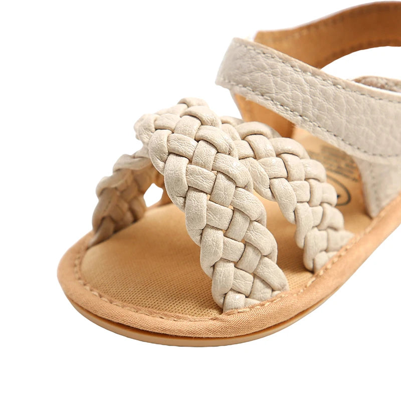 0-18M Infant Baby Girls Braided Sandals