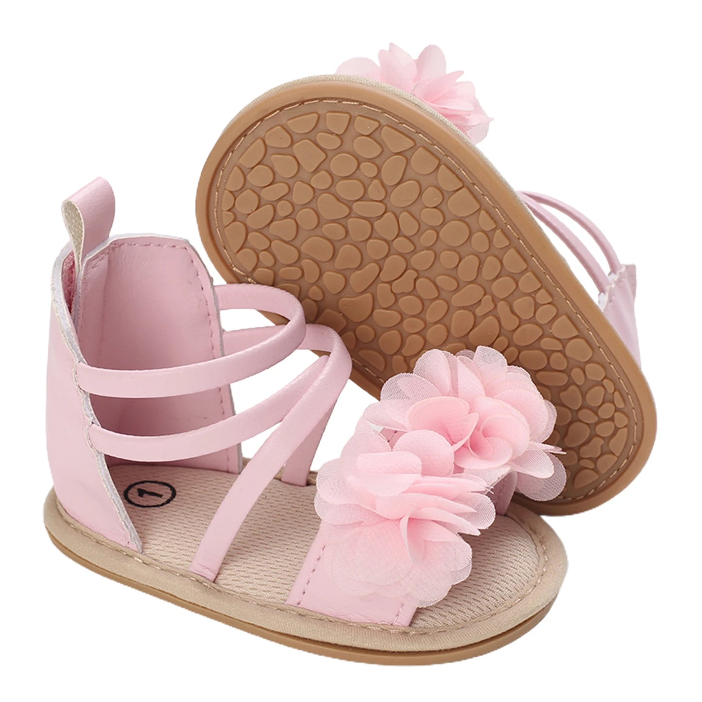 0-18M Infant Baby Girls Soft Sole Non-Slip Sandals