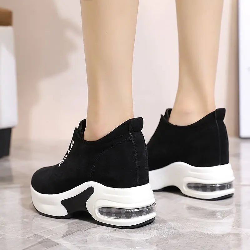 Women's Casual Wedge Basket Shoes