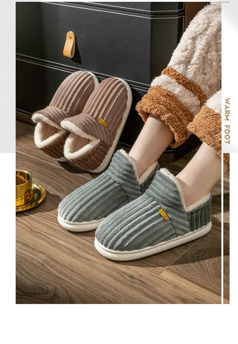 Women Winter Indoor Fluffy Warm Fuzzy Slippers