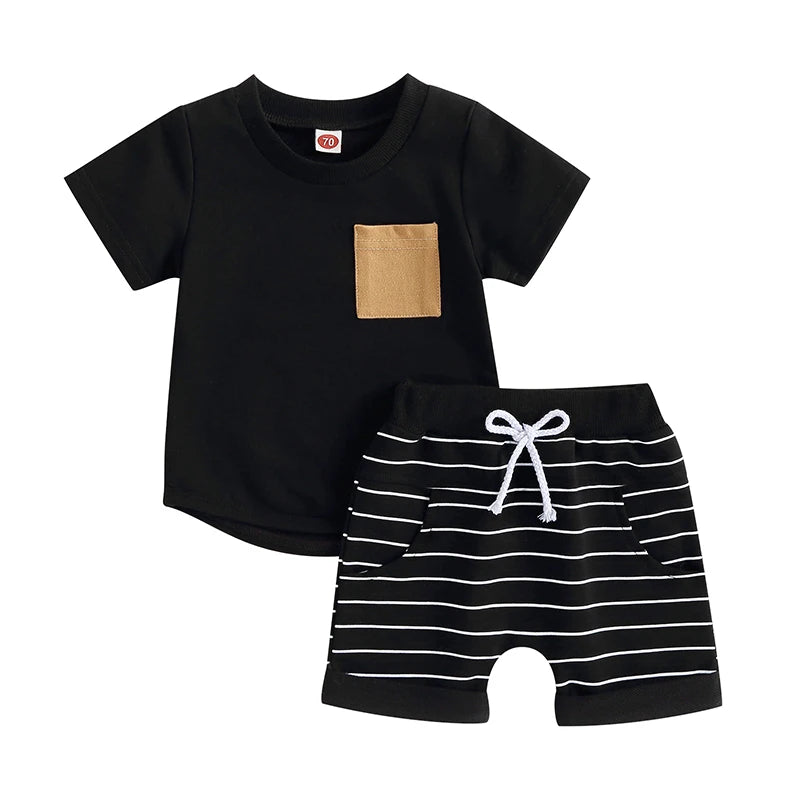 0-4Years 2Pcs Baby Boy Summer Clothing Set