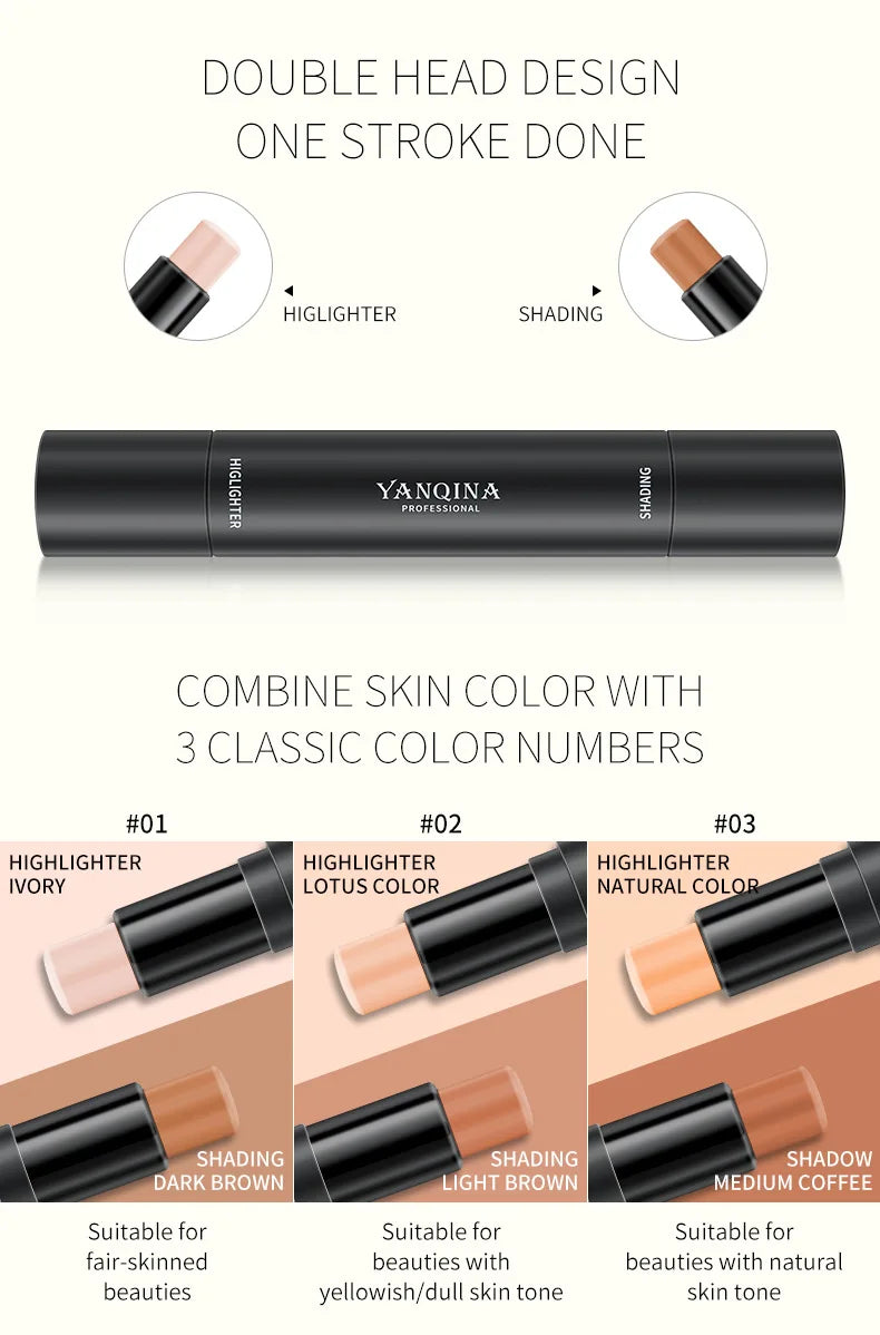 Double-headed Face Concealer Stick