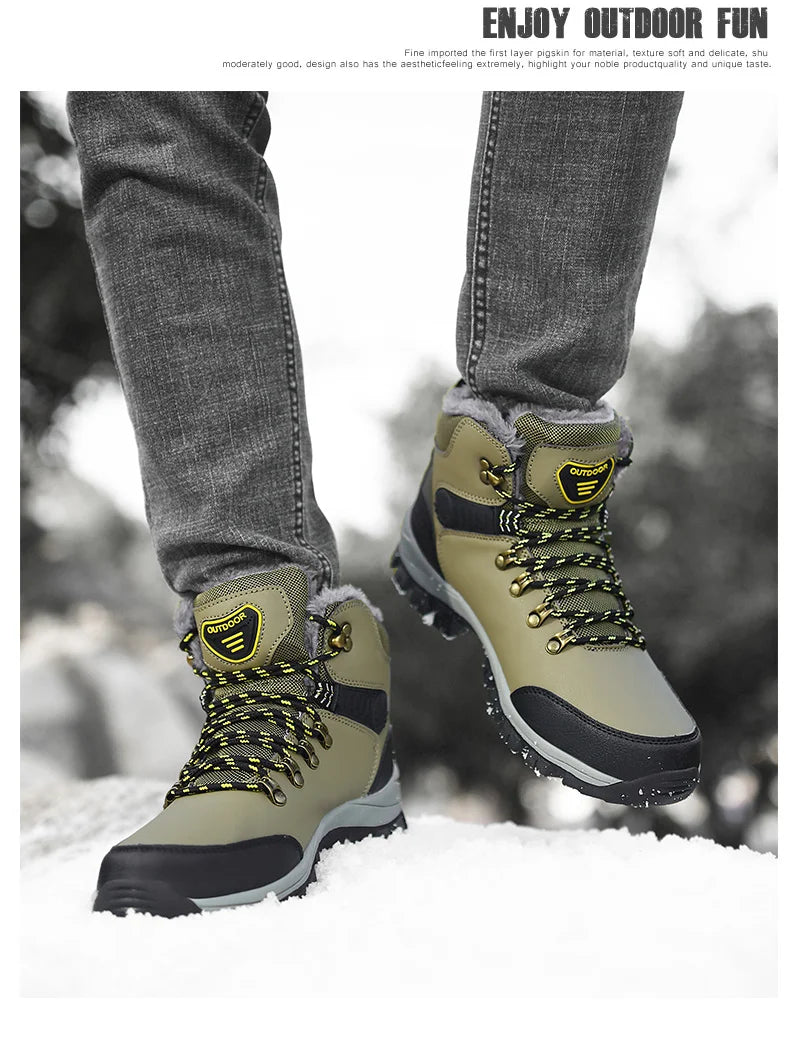 Men's Pu Leather Waterproof Sneakers