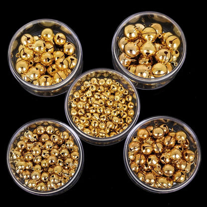 Gold Copper Loose Beads Small Jingle Bells