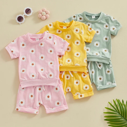 Toddler Newborn Baby Girls Summer Clothing Set
