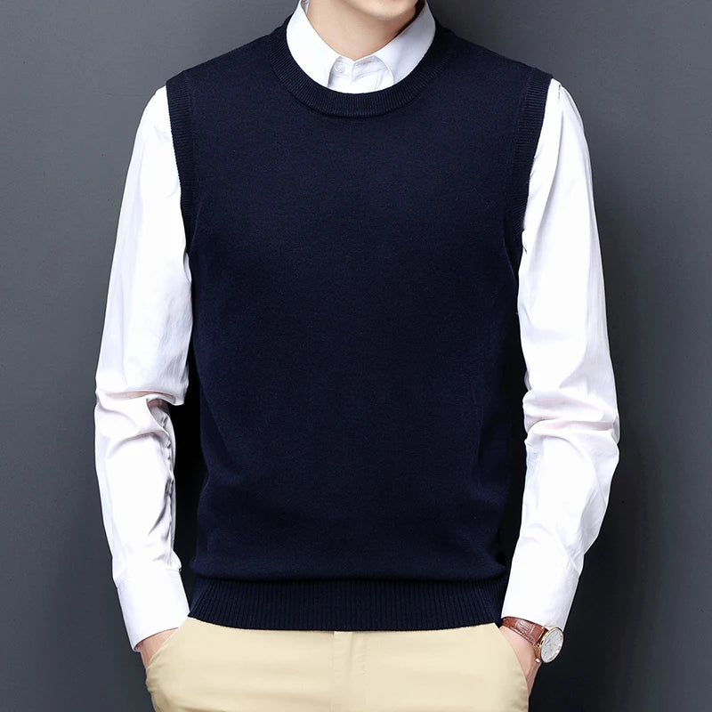 Men's Korean Round Neck Business Sweater