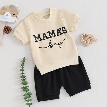 2Pcs 0-3Y Summer Baby Boy Short Sleeve Outfits Set