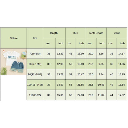 0-3Y Toddler Boys Summer Outfits Set